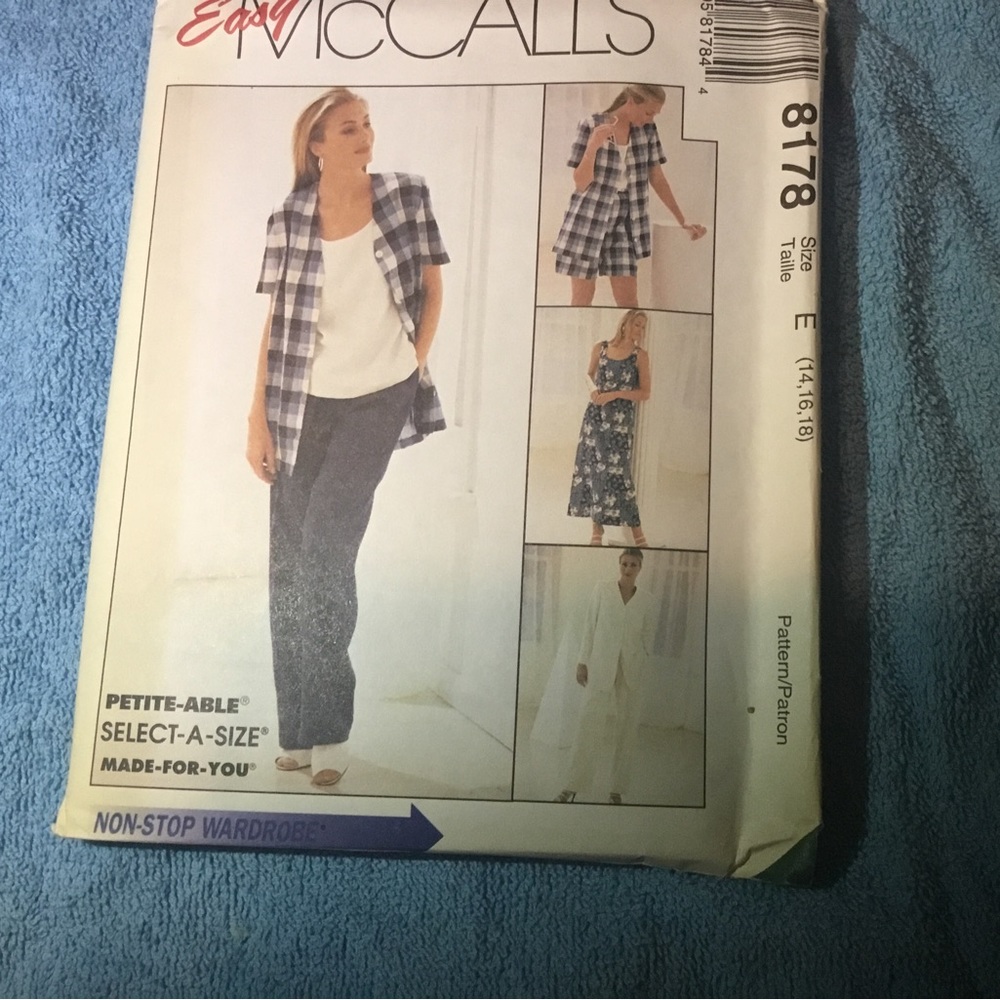 McCalls 8178 sewing pattern